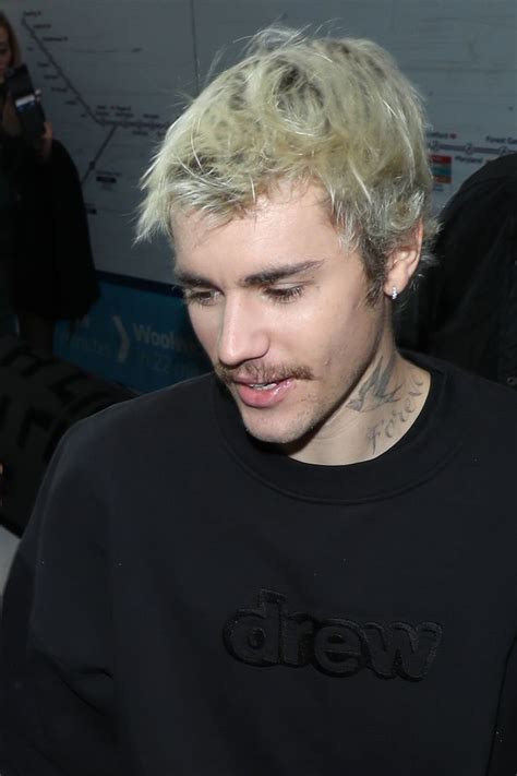 Justin Bieber Sports New Look In London With Bleached