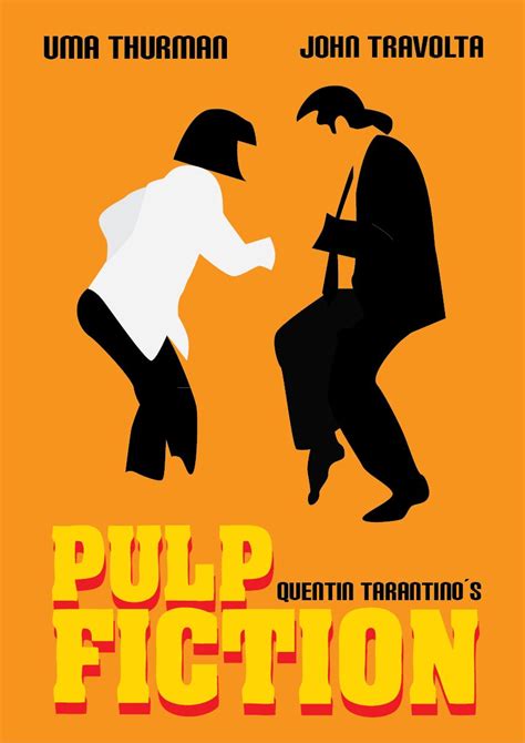 Pulp Fiction Minimal Movie Poster 1 Cultjer