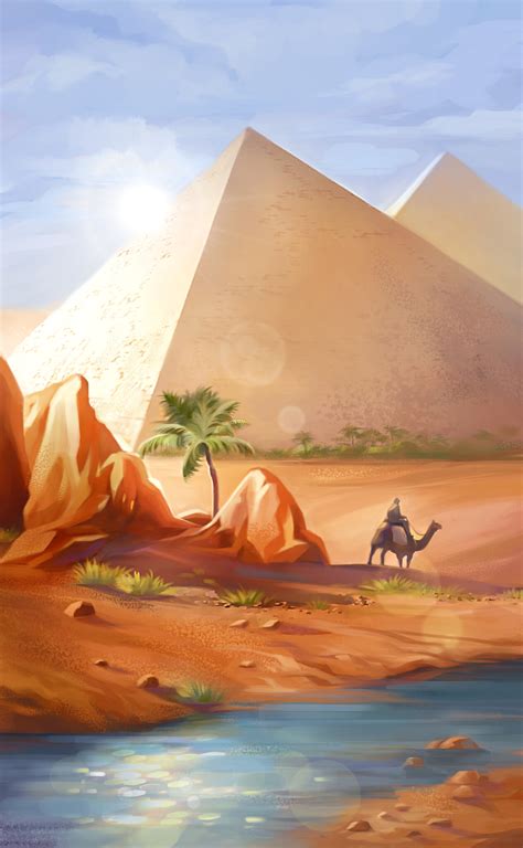 Take the adequate number of seals and exchange them for a camel from the stable keeper in altinova or valencia. Download wallpaper 2528x4096 pyramids, desert, camel, art ...