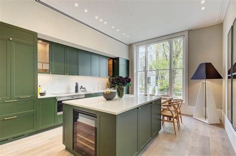 Modern Color Splash Gorgeously Green Kitchen Cabinets That Usher In
