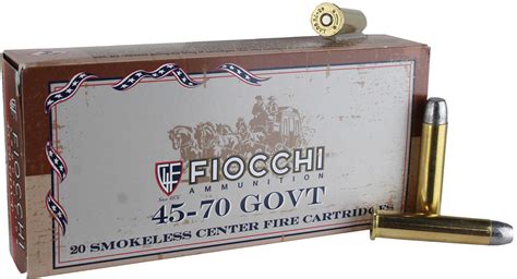 45 70 Government 405 Grain Lead Flat Nose 20 Rounds Fiocchi Ammunition