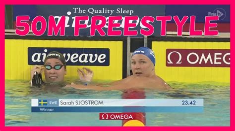 Sarah SjÖstrÖm Wins 50m Freestyle Swimming World Cup 2017 Race Video