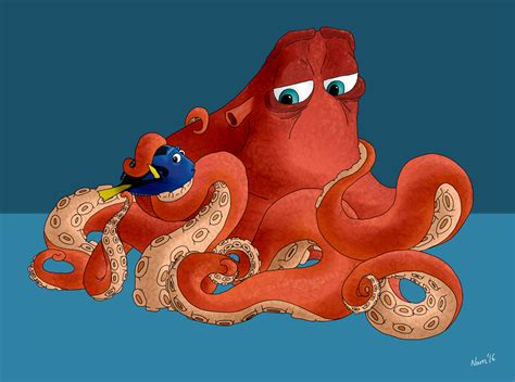 Rule 34 2016 Blue Background Blue Tang Cephalopod Disney Dory Finding