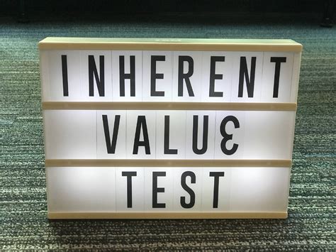 Understanding Perceived Values Using Inherent Value Test Research By