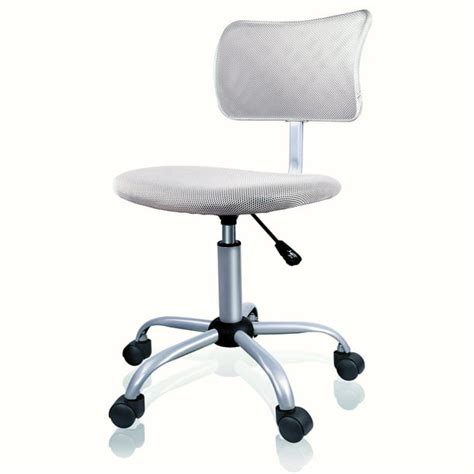 Armless Office Desk Chairlow Back Mesh Computer Task Chair With Swivel Casters Gray Walmart
