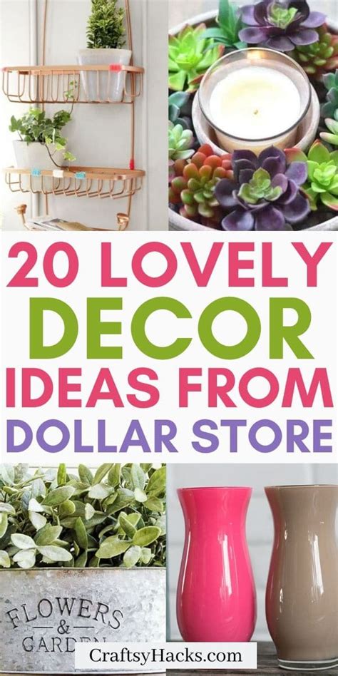 20 Diy Dollar Store Decorating Ideas Craftsy Hacks