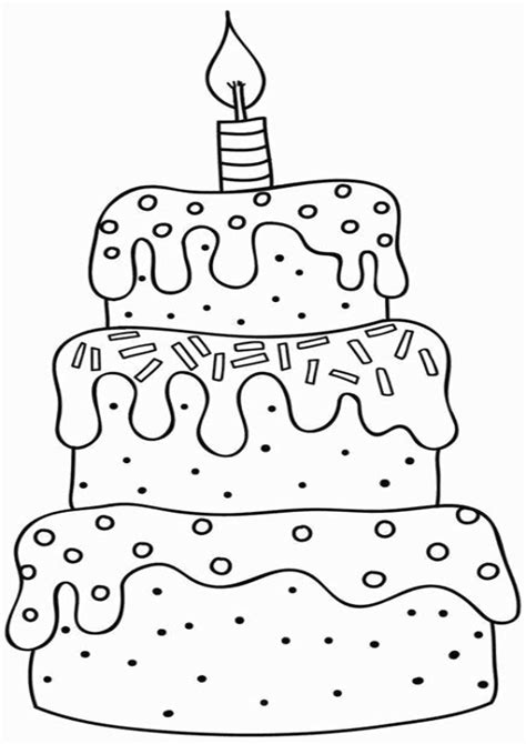 Coloring gives children peace of mind and space where they can freely express their mind and give time to themselves. Free & Easy To Print Cake Coloring Pages - Tulamama
