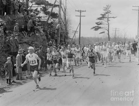 Runners In The 30th Boston Marathon Photograph By Bettmann Fine Art