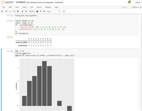 Code to check python version in jupyter notebook. Cómo programar con Python y R en el mismo Jupyter Notebook ...