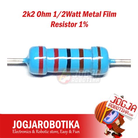 Jual Resistor 2k2 22k 22k Ohm 2k2ohm 12 Watt Metal Film Resistor 1