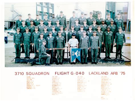 1970 79 Lackland AFB TX 1975 Lackland AFB Squadron 3710 Flight G 040