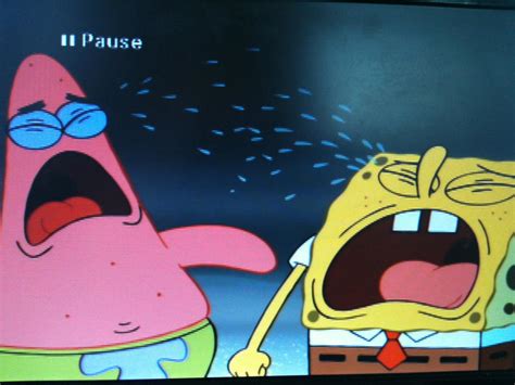 Spongebob And Patricks Crying Face By Fallenmonster On