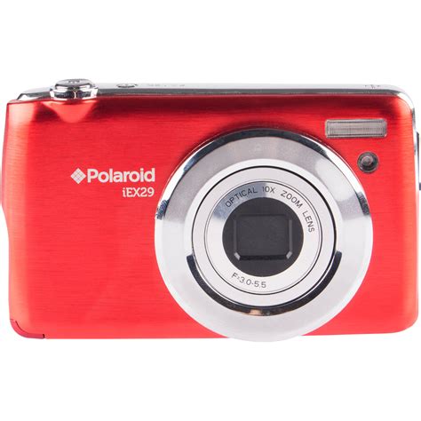 Polaroid Ie X29 Digital Camera Red Iex29 Red Wm Bandh Photo