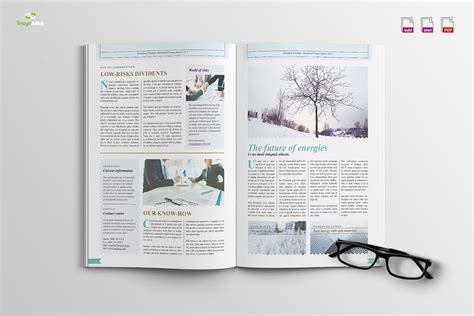 Business Newsletter 24 Pages Creative Brochure Templates ~ Creative