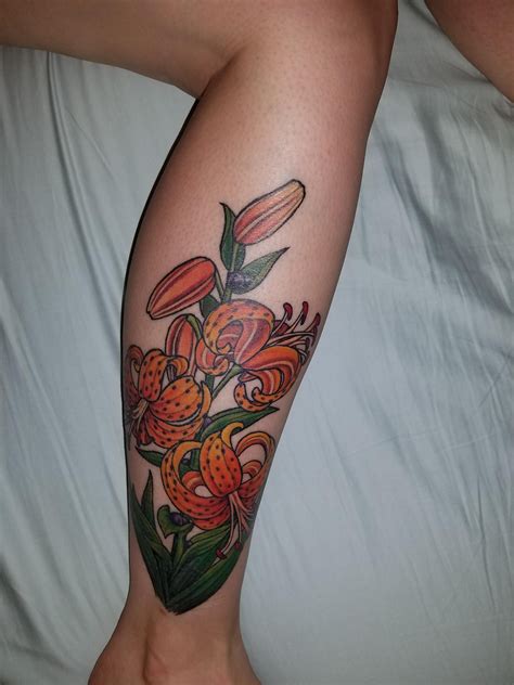 tiger lilies tattoo by ashley dorr at 522 tattoo seattle wa r tattoos tattoos lily