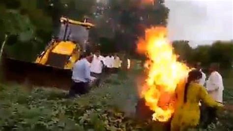 In Madhya Pradesh Woman Sets Herself On Fire Protesting Crop
