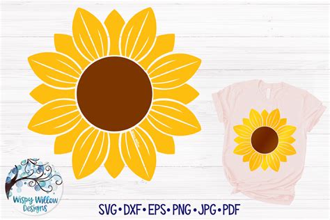 Svg File Free Half Sunflower Svg | Free SVG Cut Files. Create your DIY