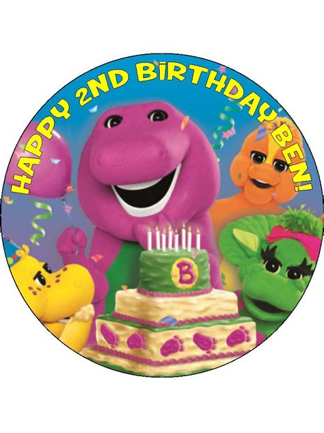 Barney Cake Toppers For Home Design Ideas