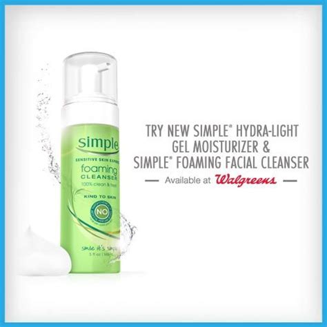 Simple Foaming Cleanser Foaming Facial Cleanser Foam Cleanser Light