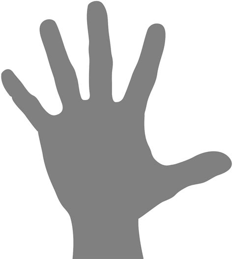 Hand Silhouette Free Vector Silhouettes