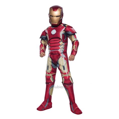 Iron Man Deluxe Age Of Ultron Kids Fancy Dress Costume