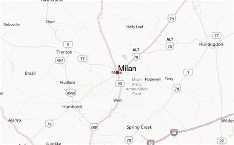 Milan Tennessee Location Guide