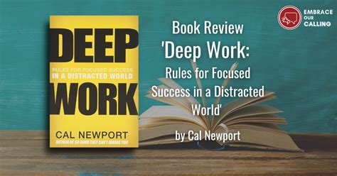 Book Review Cal Newports “deep Work Rules For Focused Success In A