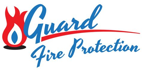 Sweep the nozzle from side to side while pointed at the base of the fire until it is extinguished. Guard Fire Protection Logo Design | John D-C Illustration and Graphic Design