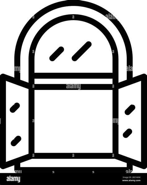 Change Window Icon Outline Style Stock Vector Image And Art Alamy