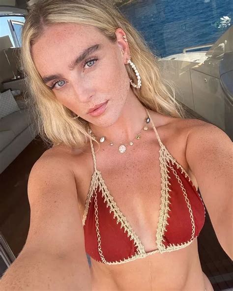 babe Mix s Perrie Edwards shows off cleavage in skimpy bikini for red hot exposé Daily Star