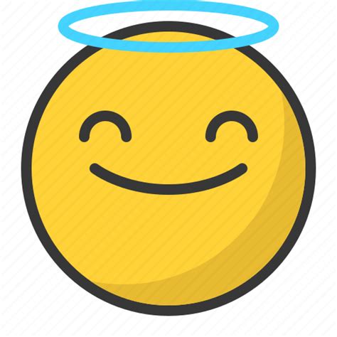 Angel Colored Stroke Emoticon Transparent Png Svg Vector File Images