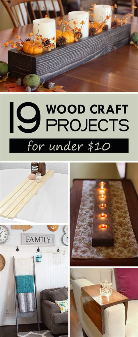 Easy woodworking projects for gifts. 19 Easy Wood Craft Projects for Under $10