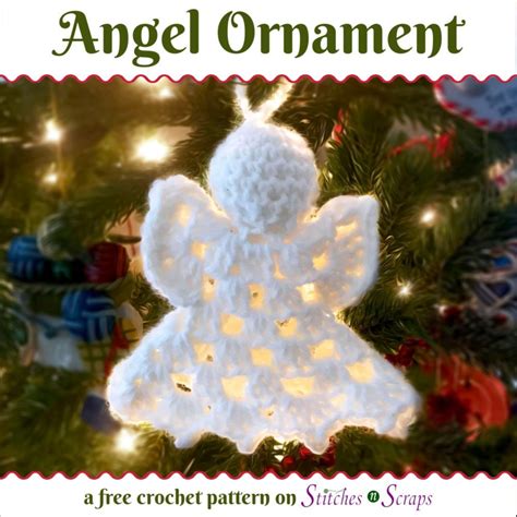 Free Pattern Angel Ornament Crochet Christmas Ornaments Free