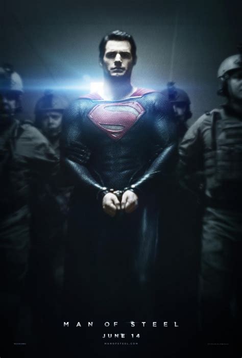 Superman Handcuffed In New Poster For Zack Snyders Man Of Steel