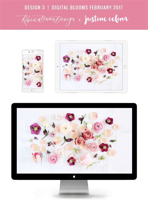 Digital Blooms February 2017 Free Desktop Wallpapers Justinecelina