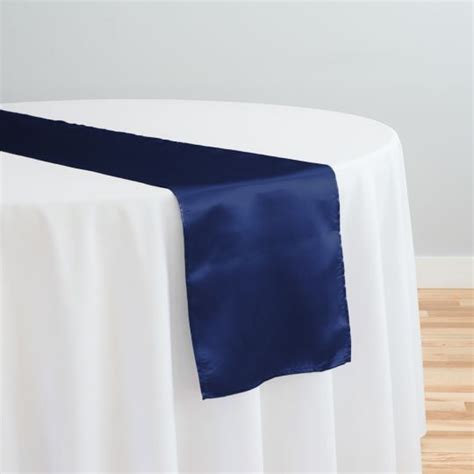 10pk 14 X 108 In Satin Table Runner Navy Blue