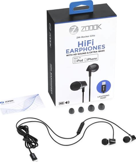 Zoook Apple Mfi Certified Lightning Hd Earphones With Mic Crispclear