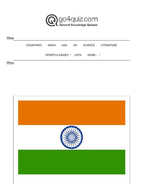 India Quiz About India General Knowledge Quiz Questions And Answers
