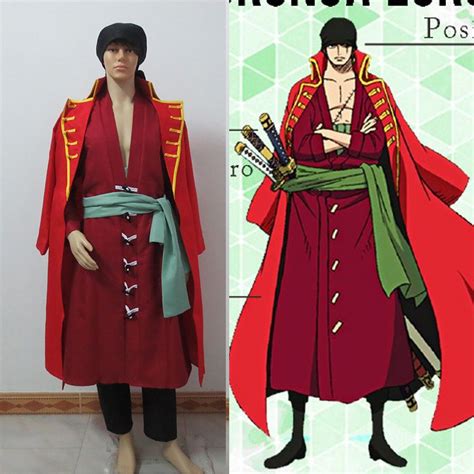 One Piece Theater Edition Z Red Roronoa Zoro Cosplay Costume Cosplay