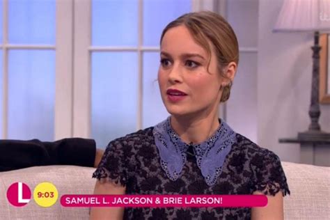 Brie Larson Covers Up In A High Necked Dress On Lorraine After Causing