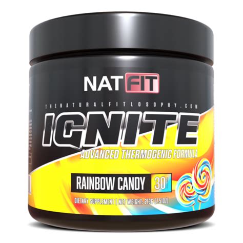 Ignite Advanced Thermogenic Formula Rainbow Candy Natfit Supplements