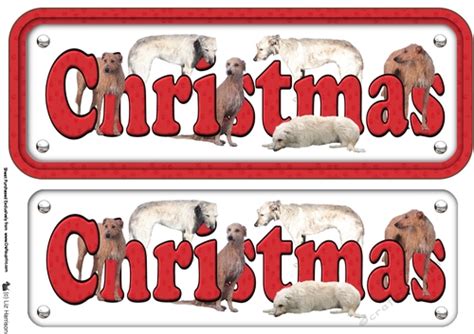 Lurcher Christmas Name Sign Cup72814015 Craftsuprint