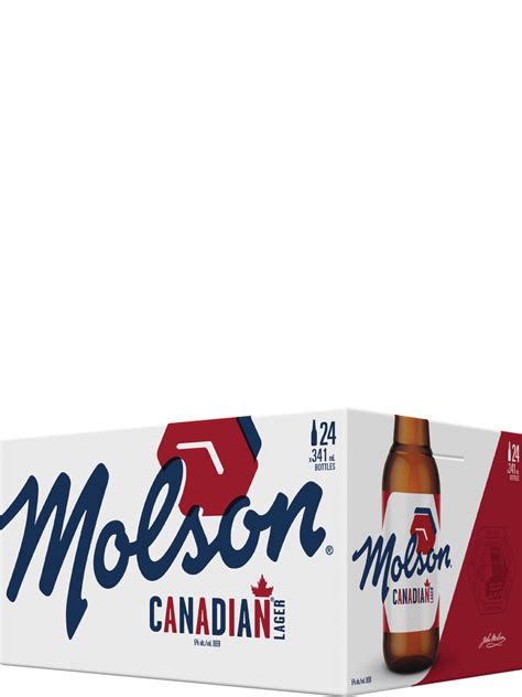 Molson Canadian Lager 24 Pack Bottles 1 Newfoundland Labrador Liquor