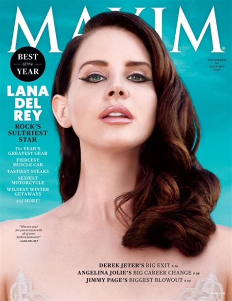 Lana Del Rey On Decemberjanuary Maxim Cover Sultry And Sexy Leo Sigh