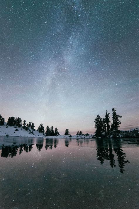 Reflection At Elfin Lakes Shows Milky Hd Wallpaper