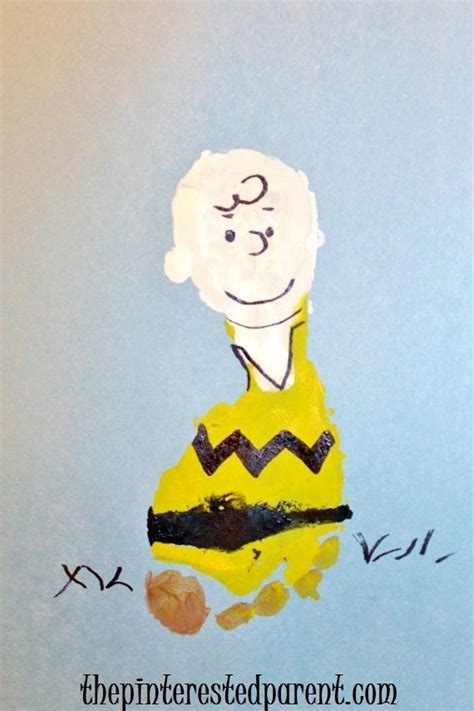 Charlie Brown Inspired Footprint Crafts The Pinterested Parent
