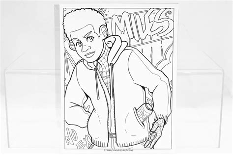 Miles Morales Printable Coloring Pages Printable Templates