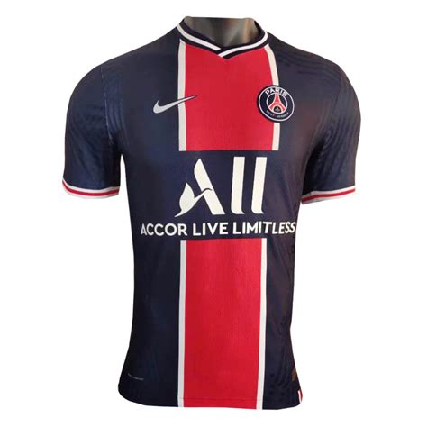 Stretched, tentative and visibly nervous at everything fc barcelona did in search of a preposterous comeback, psg spent 90 minutes living in fear. 2020-2021 Player Version PSG Home Soccer Jersey - Team ...