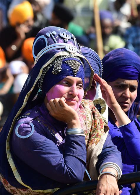 Nihang Sikhs Participate In The Hola Mohalla Celebration At The Holy