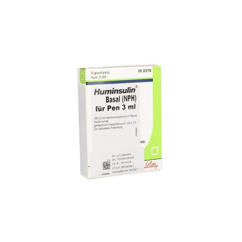 Huminsulin Basal Nph Pen Patrone 3ml 5 Stk